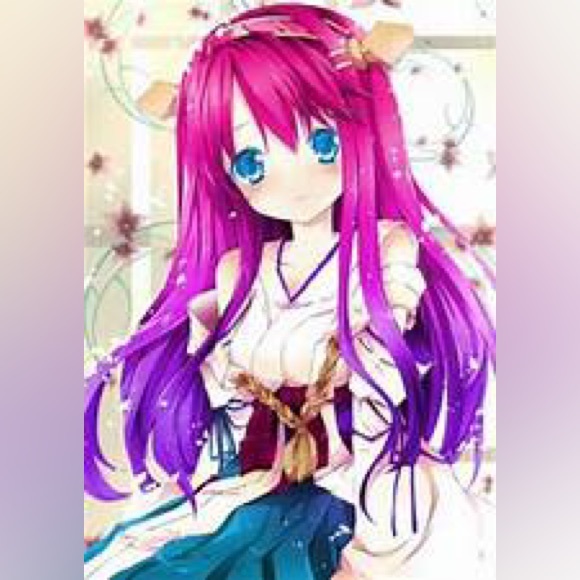 Long purple wig loose curls, dip dye dark light purple Yanina Annabelle’ wigs - Picture 5 of 6